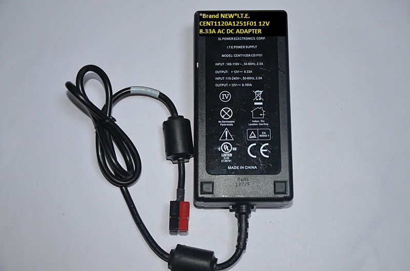 *Brand NEW* I.T.E. 12V 8.33A AC100-240V AC DC ADAPTER CENT1120A1251F01 POWER SUPPLY